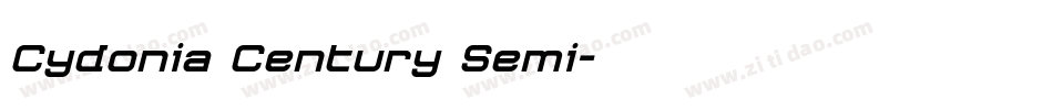 Cydonia Century Semi字体转换